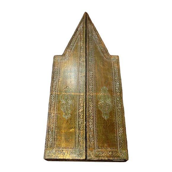 1940's Florentine Gilt Religious Tryptic - Madonna & Child - Picture 6 of 13